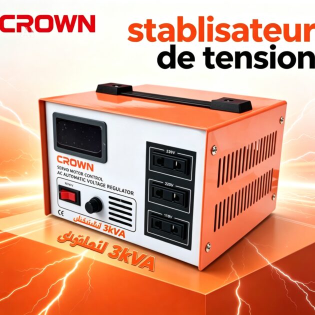 Stabilisateur regulateur de tension crown 3kva ct34036
