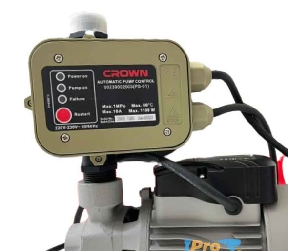 Cerveau automatique de control pompe CROWN 1100W 10 BAR