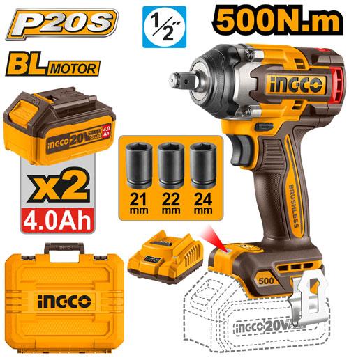 CLE A CHOC SANS FIL 500NM INGCO CIWLI2050