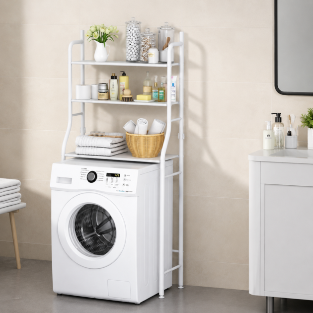 Étagère de rangement de salle de bain / Machine à laver (Over-Washing Machine Storage Rack)
