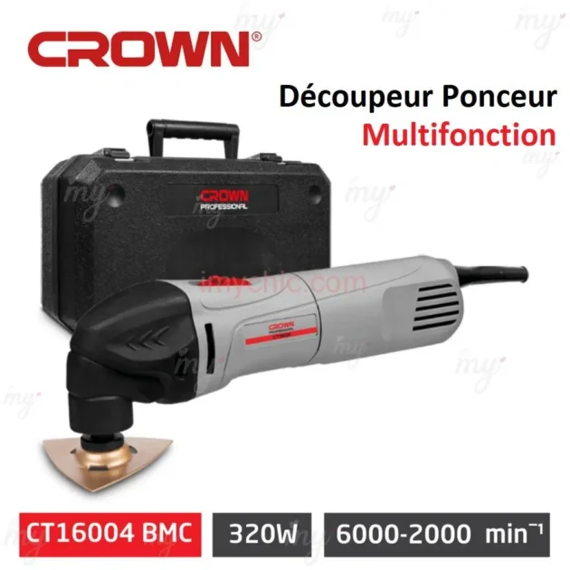 Découpeur Ponceur Électrique Multifonction 320W Crown CT16004 BMC