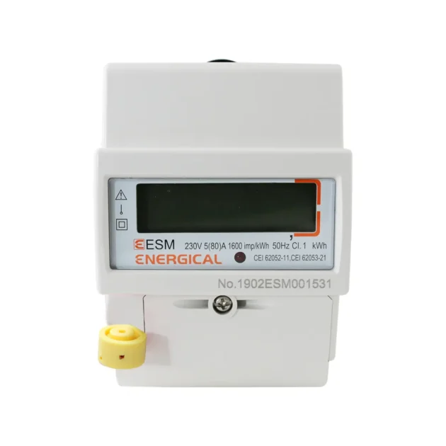 COMPTEUR DIN RAIL 1600imp/kwh ENERGICAL ISO9001