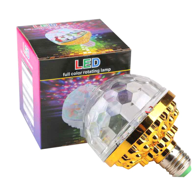 Lampe jeux de lumière multi couleur rotative Disco Ball LAMP LED JEUX LUMIER A-054