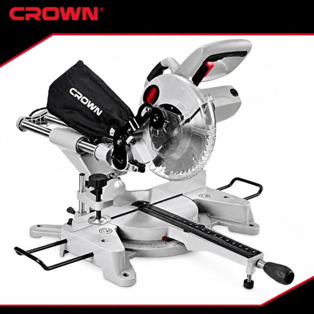 SCIE A ONGLET GLISSANTE 2000w 255mm CROWN CT15109