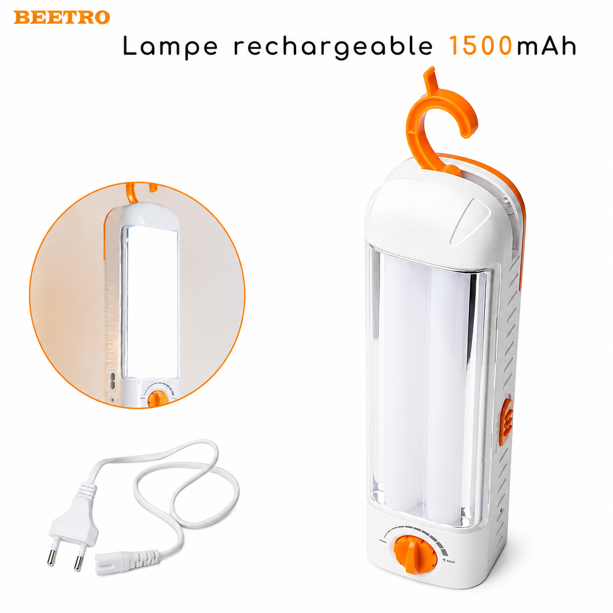 Lampe Rechargeable 1500mAh Beetro LA411