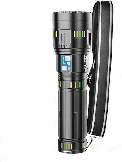 Lampe torche LED rechargeable X-Balog600, luminosité maximale de 40 000 lm, noire - الصورة 7