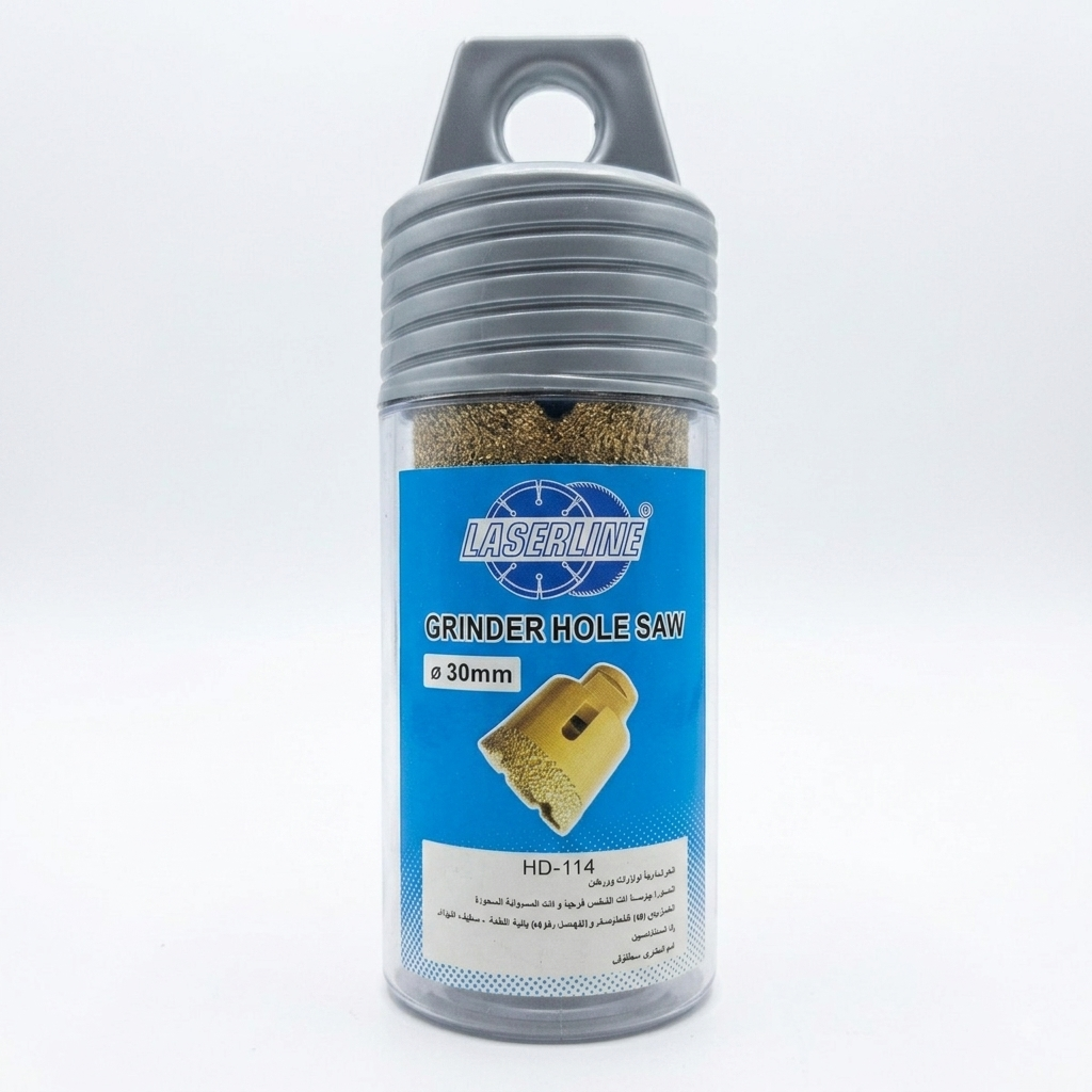 Scie cloche en diamant pour meuleuse d'angle 30mm - الصورة 2