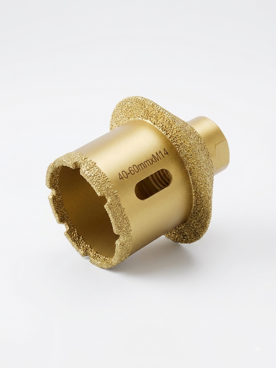 Scie cloche en diamant pour meuleuse d’angle 40-60mm*M14