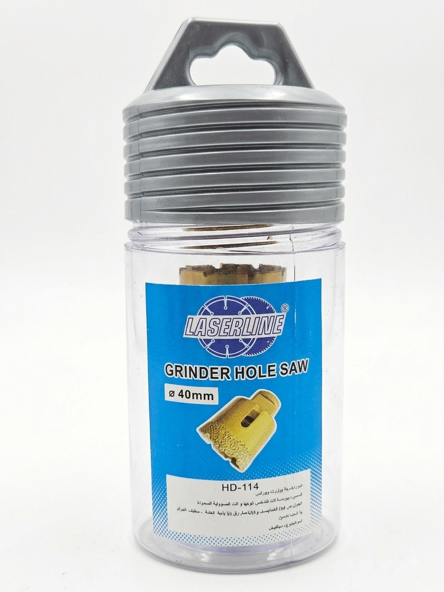Scie cloche en diamant pour meuleuse d'angle 40mm - الصورة 2