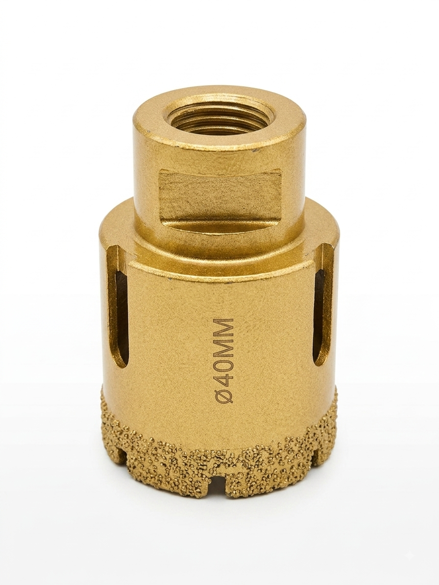 Scie cloche en diamant pour meuleuse d'angle 40mm
