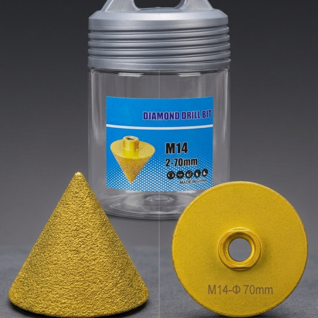Foret diamant pyramidal 2-70mm*M14