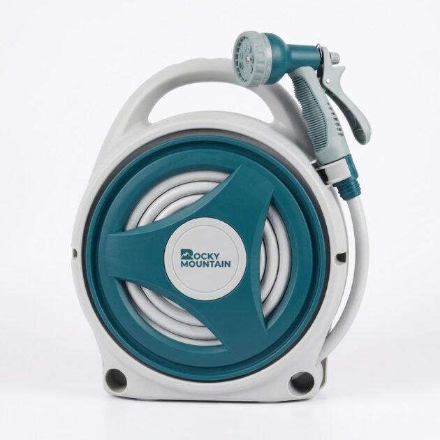 Tuyau d'arrosage portable de 15 m avec pulvérisateur manuel AY061-050