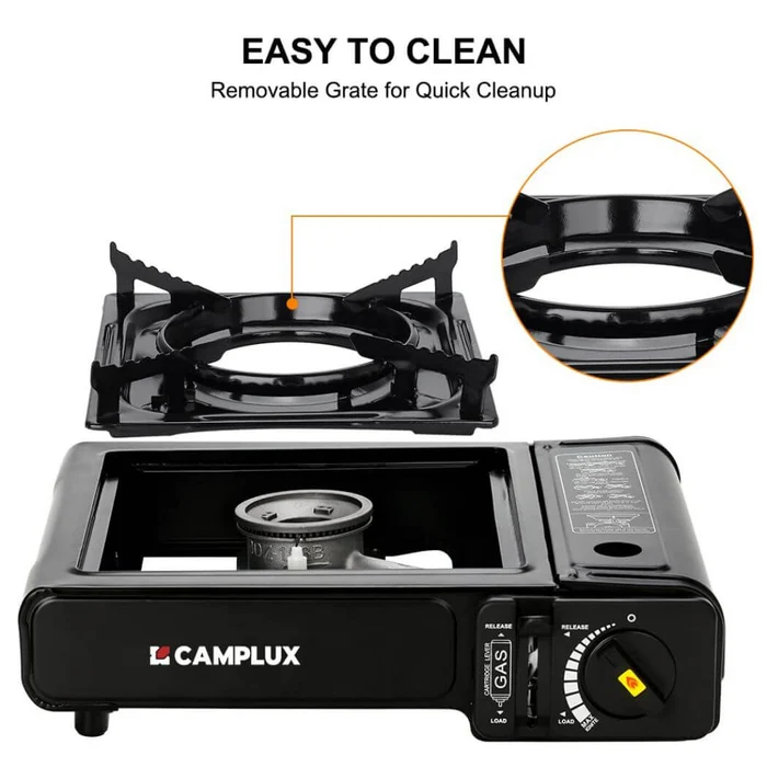 Réchaud Camplux à double combustible (propane et butane) avec étui de transport, réchaud de camping portable certifié CSA - الصورة 2