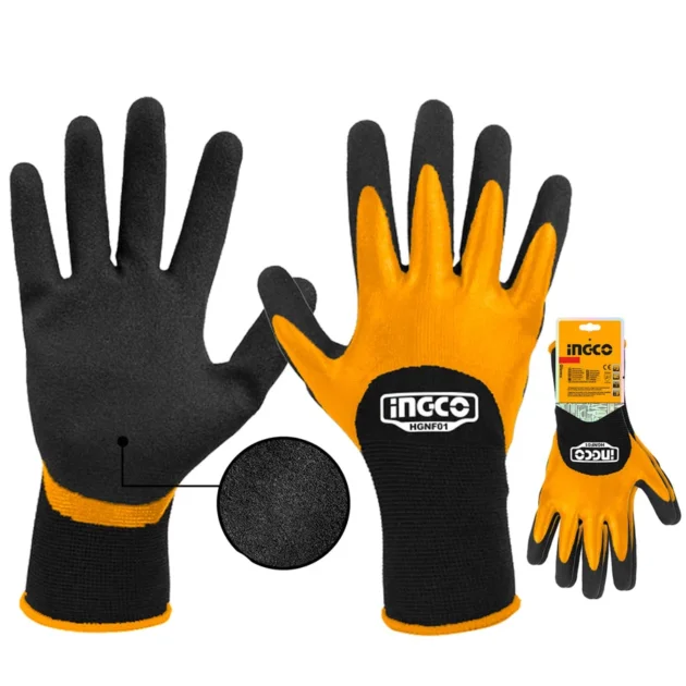 Gants de sécurité XL en nitrile à revêtement givré pour écrans tactiles HGNF01