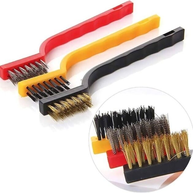 Jeu de brosse a fil métalliquesvre ,fil de cuivre, fil d'acier, nylon WBS400302