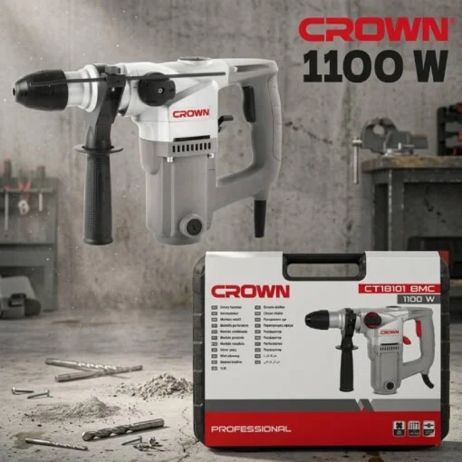 Marteau Perforateur 36mm 1100W CROWN CT18101 - الصورة 2