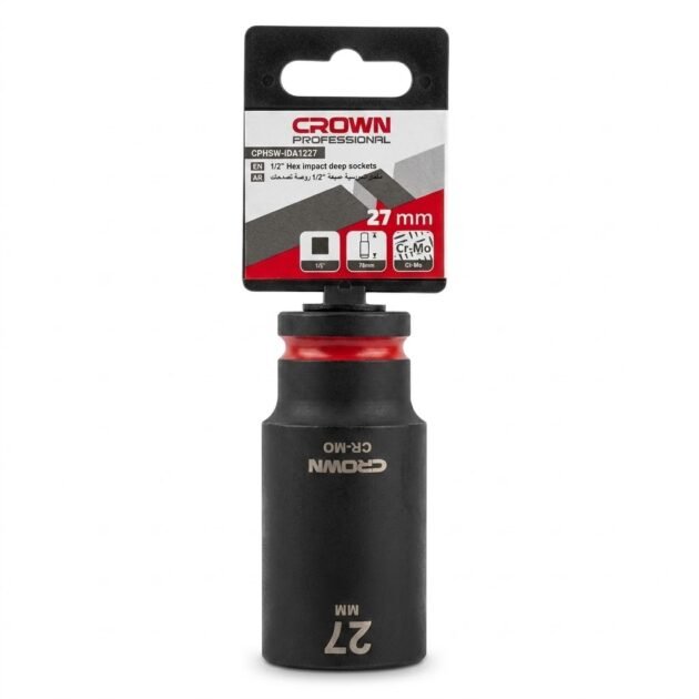 DOUILLE A CHOC 27MM 1/2″ 06PANS CROWN CPHSW-IDA1227