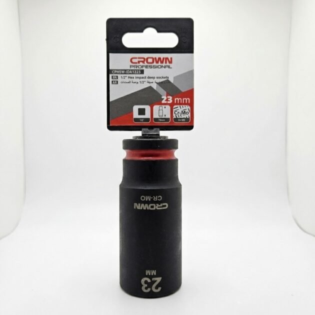 DOUILLE A CHOC 23MM 1/2″ 06PANS CROWN CPHSW-IDA1223