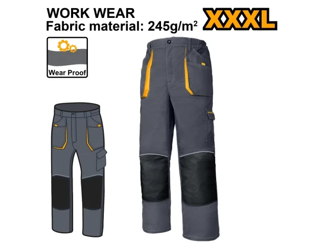 Pantalon de travail taille XXXL INGCO WUCT8022.XXXL