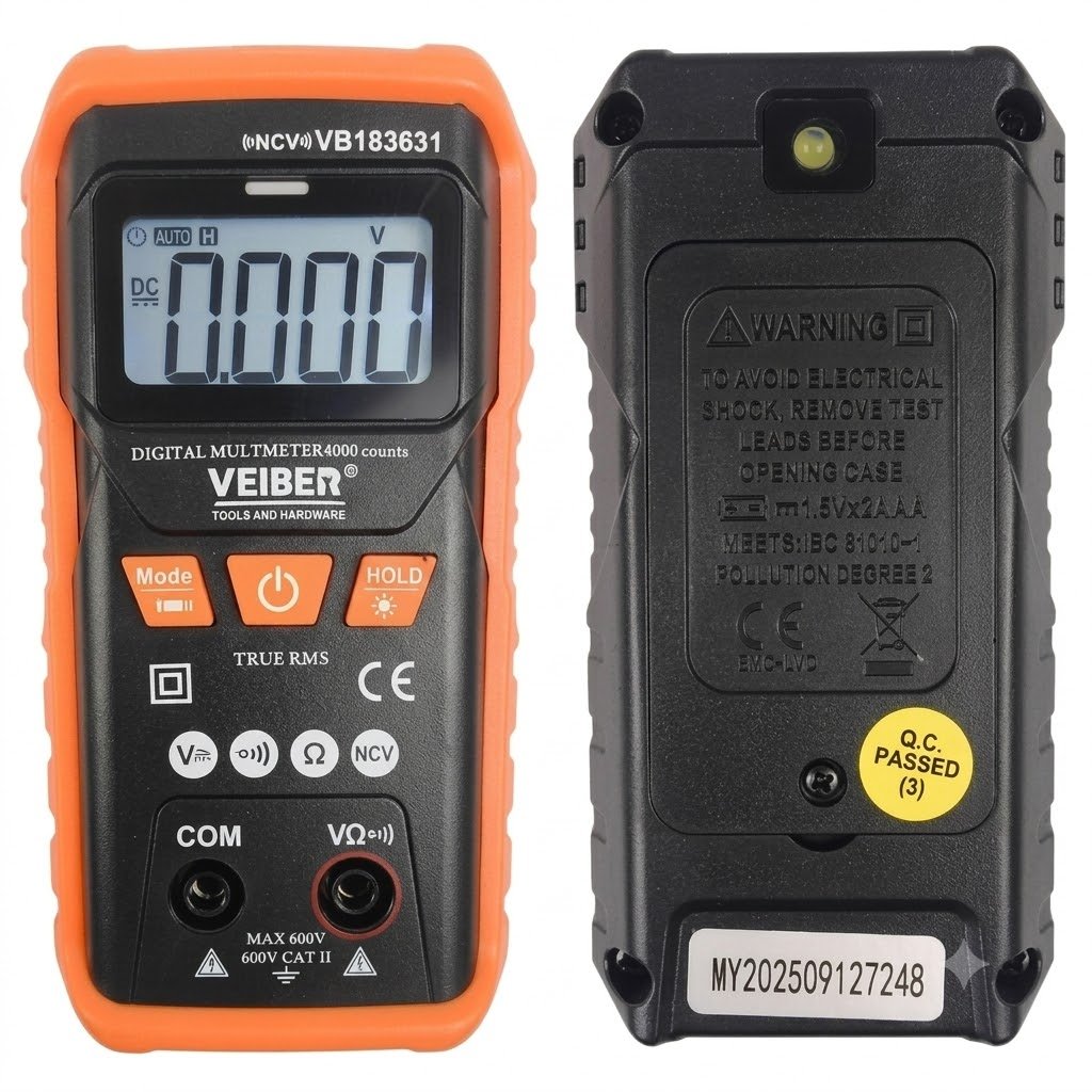 Multimètre numérique intelligent 600V fonction NCV VEIBER 183631 - الصورة 2