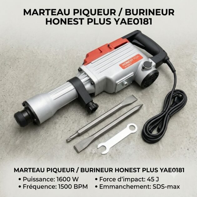 Marteau piqueur 1600W HONESTPLUS YAE0181