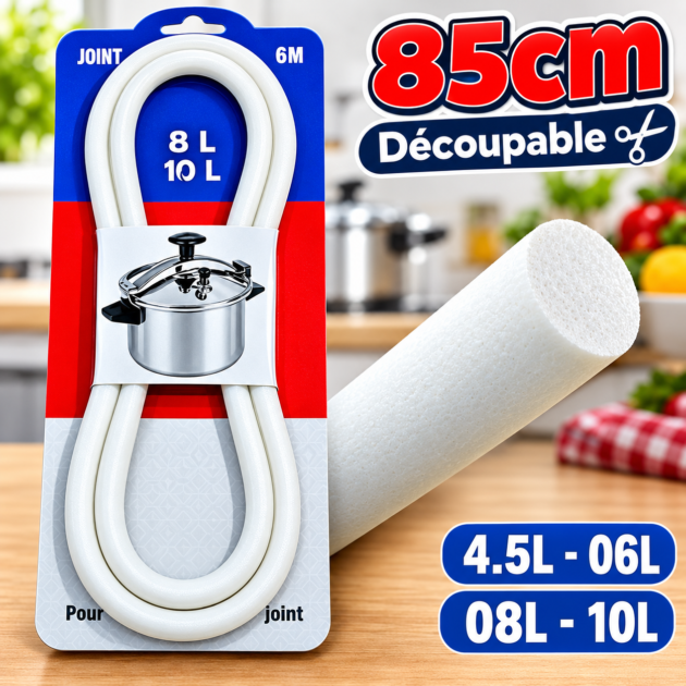 Joint cocotte minute de 8L à 10L à découper 85cm x2pcs