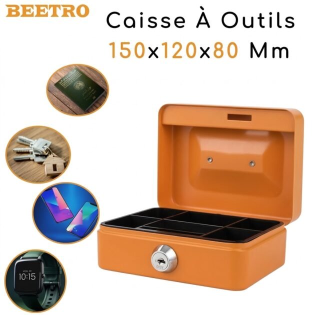 Caisse À monnaie 150x120x80 Mm Beetro TC0477