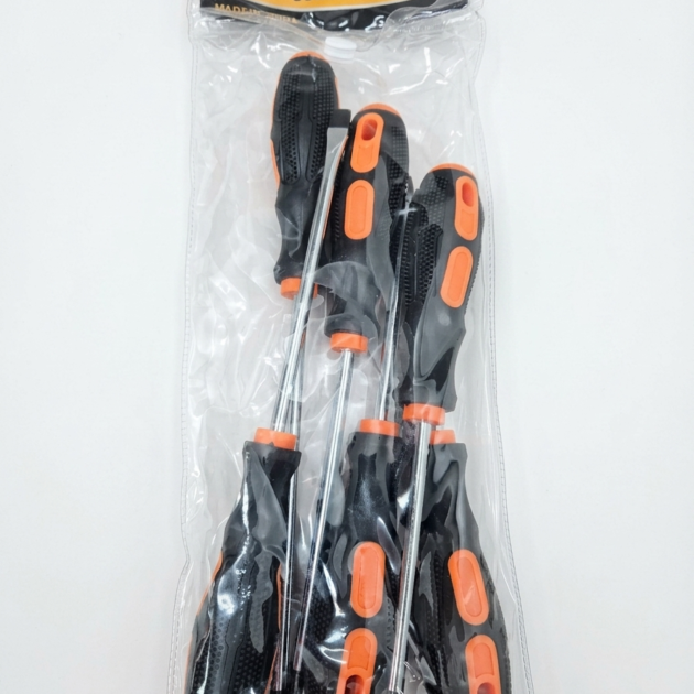 Kit 6 tournevis INTCRO (Orange/Noir)
