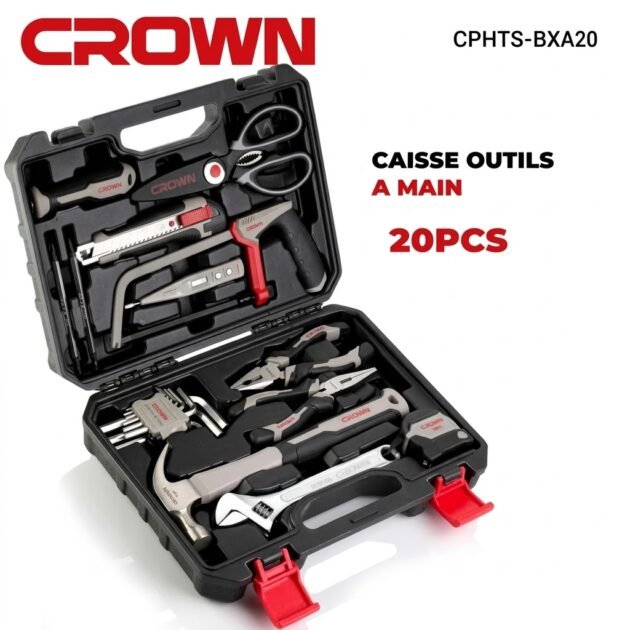 CAISSE OUTILS A MAIN 20PCS CROWN [CPHTS-BXA20]