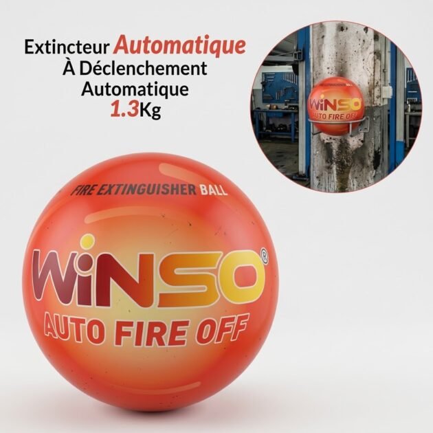 Extincteur Automatique Auto Fire Off À Déclenchement Automatique 1.3Kg Sans Entretien 5Ans