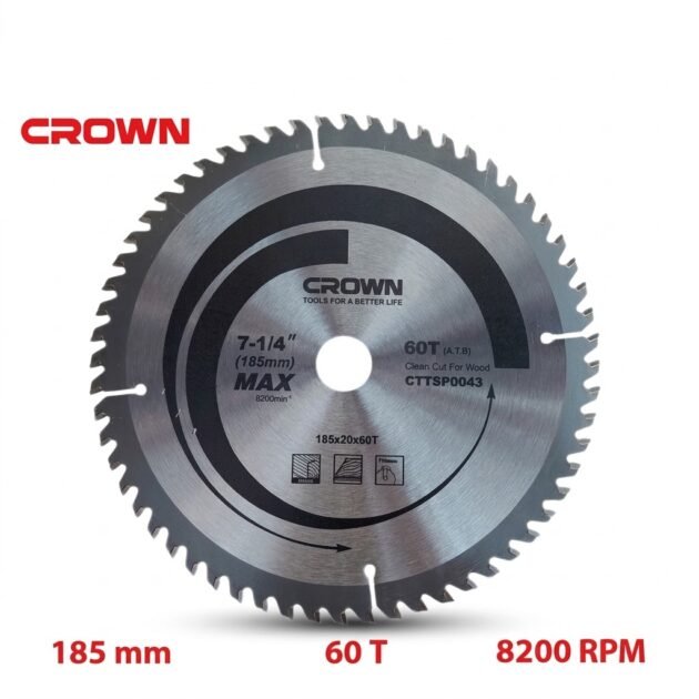 DISQUE CARBURE A BOIS 185 60 DTS CROWN CTTSP0043