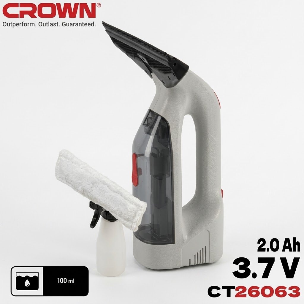 Nettoyeur de vitre sans fil 3.7V 100ml CROWN CT26063