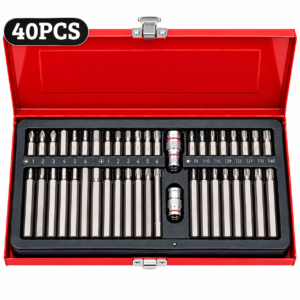 Jeu de douilles a embouts 40 piéces acier au carbone acier W-039