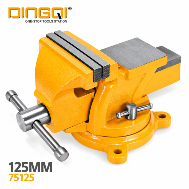 Étau de banc 5" en acier inoxydable à ouverture de mâchoire 12.5 cm de 8.5kgs DINGQI 75125