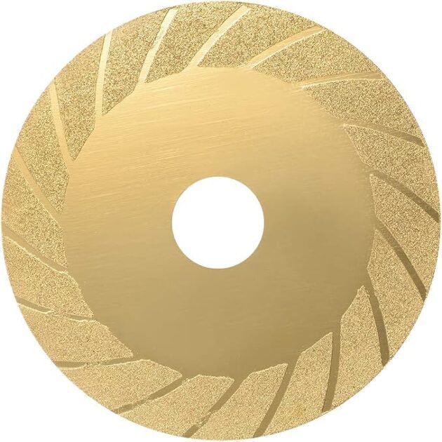 Disque diamanté pour meuleuse d'angle pour verre et pierre, 115mm X 22.23mm