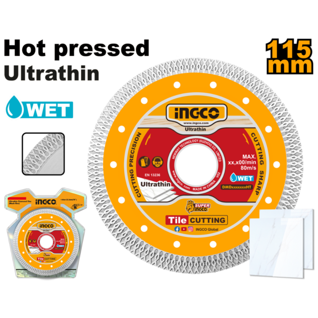 Disque diamant à bord maillé 115mm (4-1/2") INGCO DMD081151HT