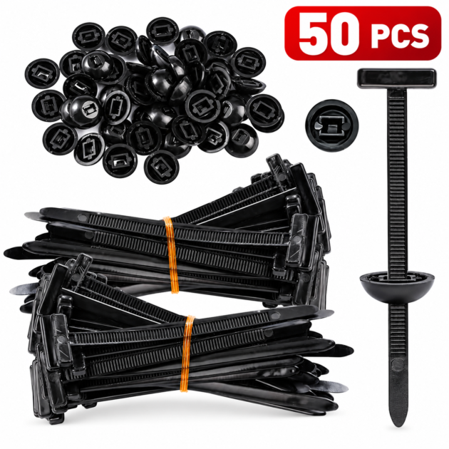 Attaches de câble universelles en nylon avec boucle