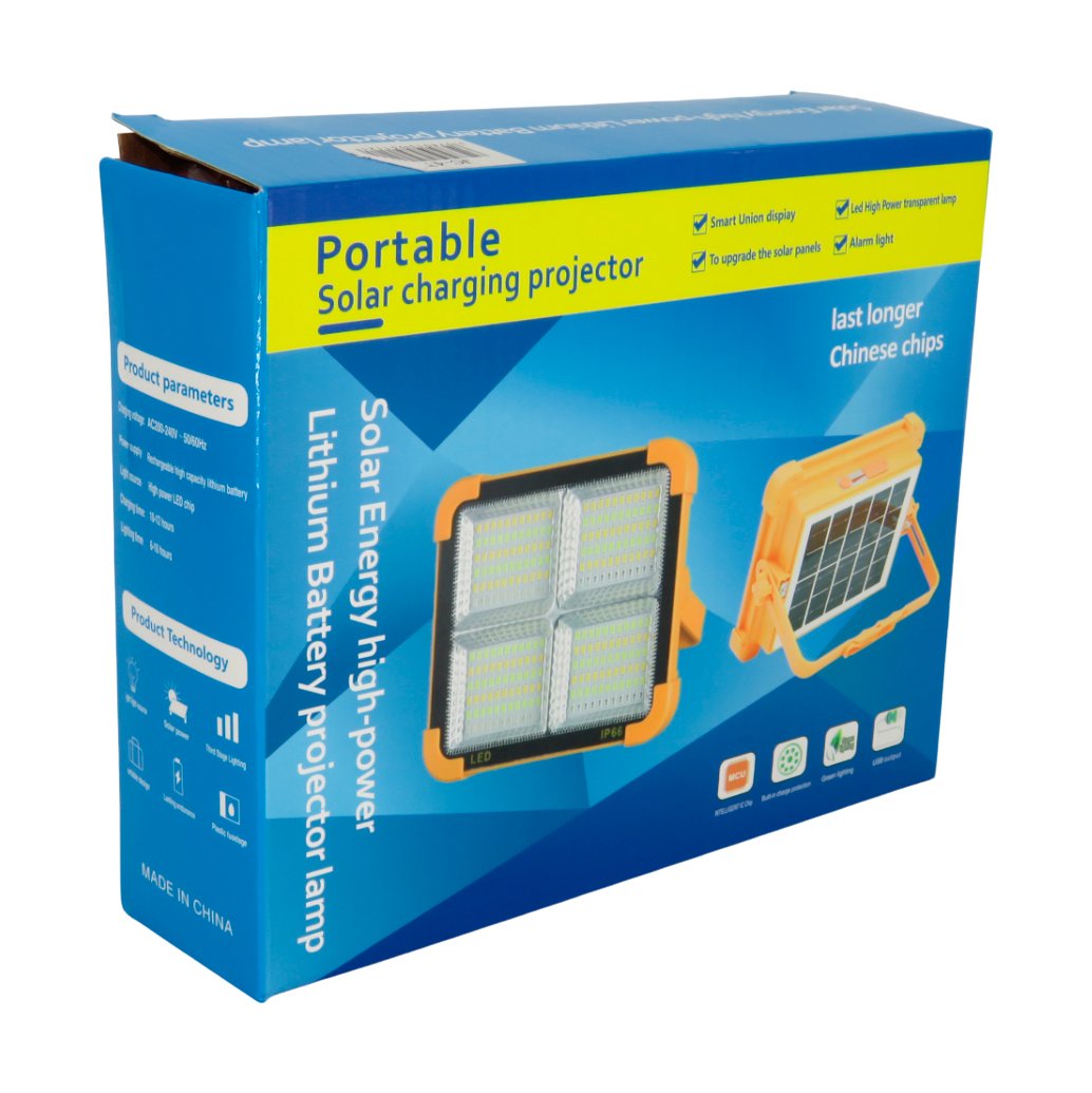 Lampe torche portable à chargement solaire et port USB pour téléphone JC4T - الصورة 5