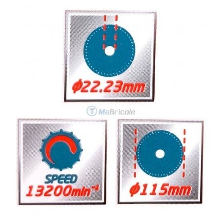 Disque diamant multifonction 115×1.2×22.23 mm pour béton métal marbre carrelage PVC HONESTPRO YAG0334 - الصورة 4