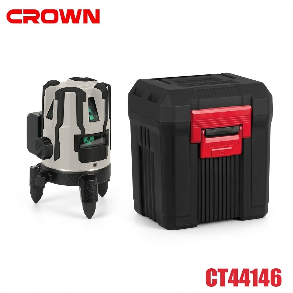 Niveau laser 5 lignes Avec Tripied CROWN CT44146