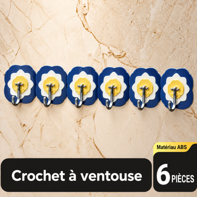 Crochet a ventouse 6 pieces