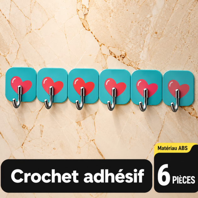 Crochet a ventouse 6 pieces