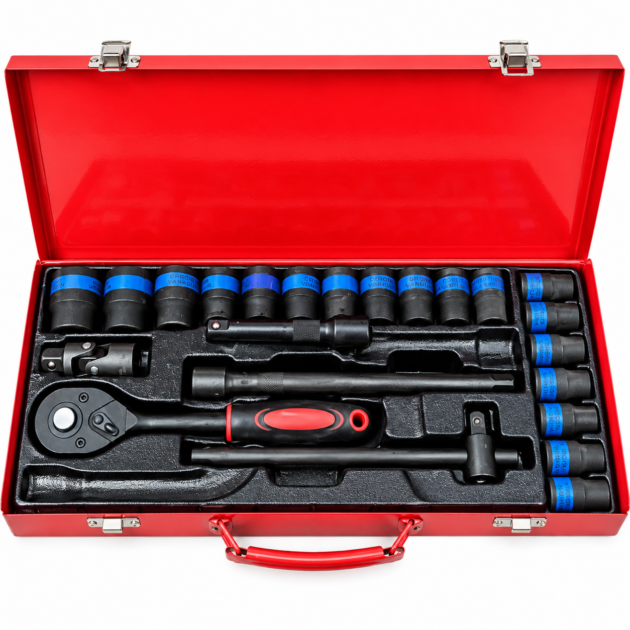 Coffret de clés a douille 24 pieces 1/2" MINGLI ML-96186