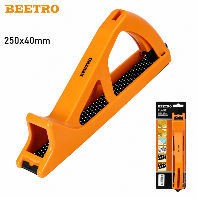 Rabot manuel 40*250mm pour Bois, PVC, et Plâtre BEETRO TC0126
